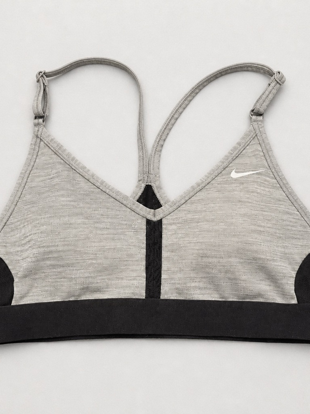 Nike Grey and Black Low-Impact Sports Bra - Picture 2 of 8